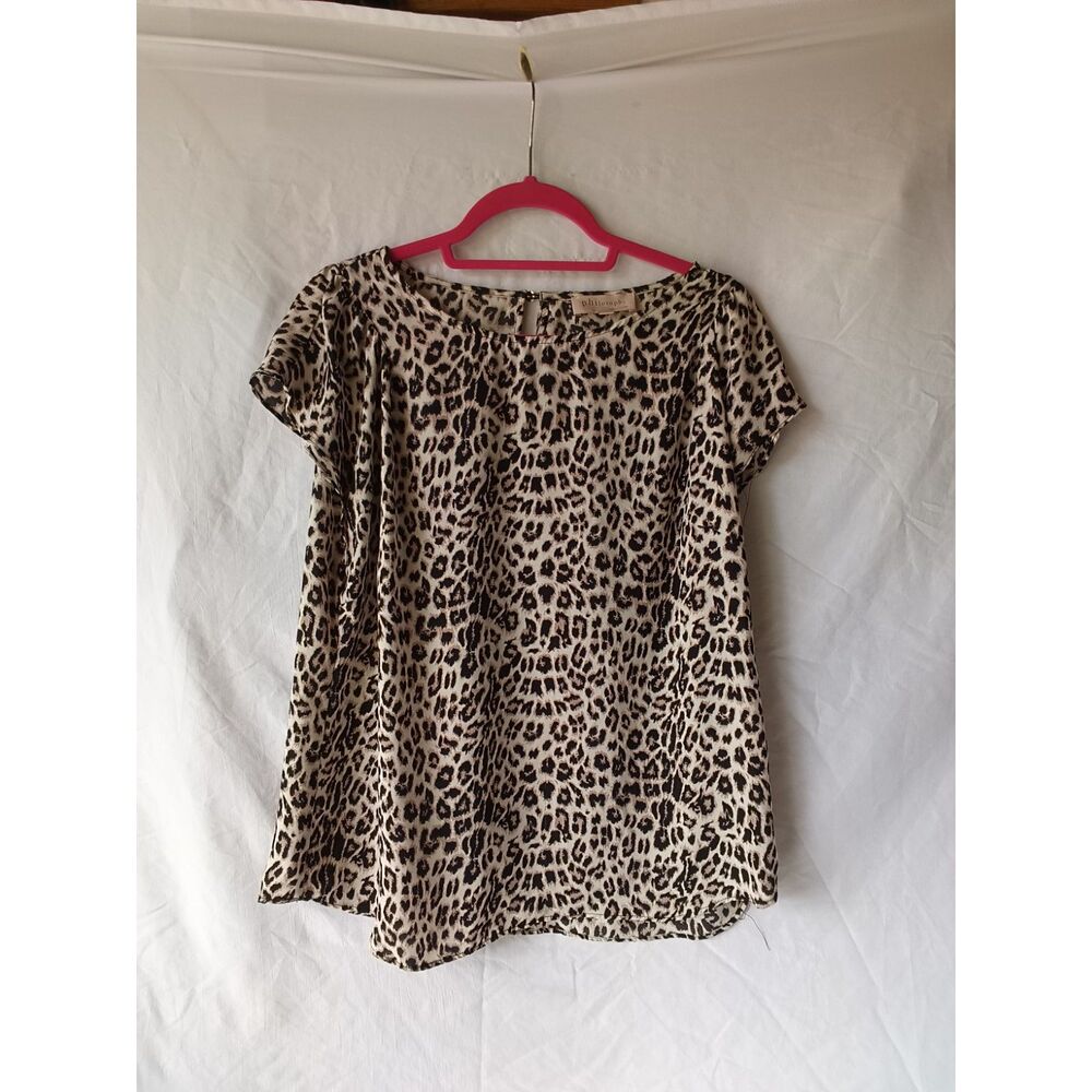 Animal Print L Philosophy Short Sleeve Top
